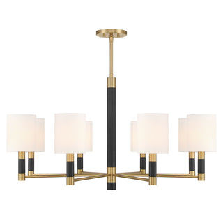 Conrad 8-Light Chandelier in Warm Brass
