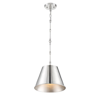 Alden 1-Light Pendant in Polished Nickel
