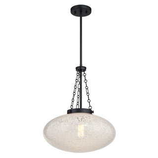 Willow 1-Light Pendant in Matte Black