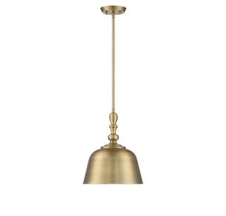 Berg 1-Light Pendant in Warm Brass