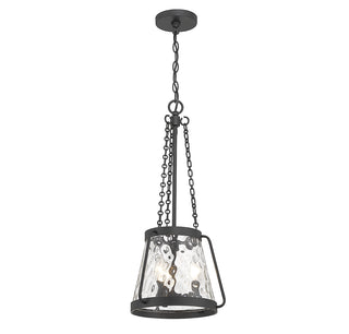 Crawford 3-Light Pendant in Matte Black