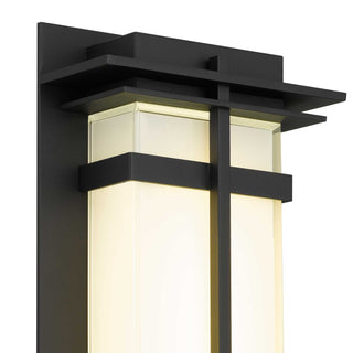 Frank 13 Inch Outdoor Wall Sconce in Sand Black Finish