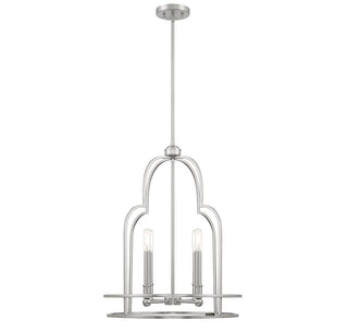 Diplomat 4-Light Pendant in Satin Nickel