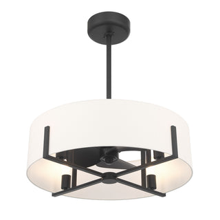 Mansell 4-Light Fan D'Lier in Matte Black