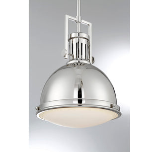Chival 1-Light Pendant in Polished Nickel
