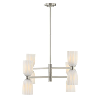 Baldwin 8-Light Chandelier in Satin Nickel