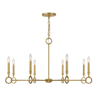 Noah 8-Light Chandelier in Gold Armory by Breegan Jane