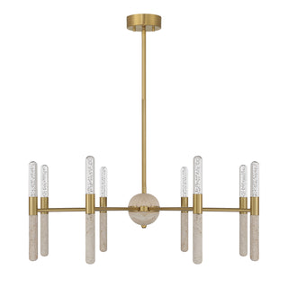 Linden 8-Light Chandelier in Warm Brass