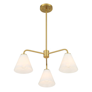 Blair 3-Light Chandelier in Warm Brass