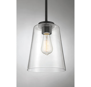 Calhoun 1-Light Pendant in Matte Black