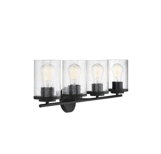 Marshall 4-Light Bathroom Vanity Light in 
Matte Black
