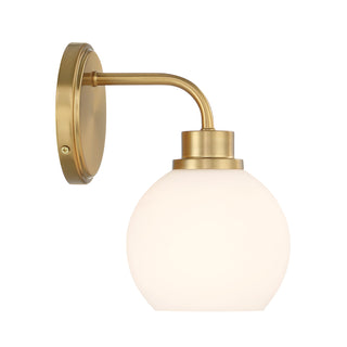 1-Light Wall Sconce in Natural Brass