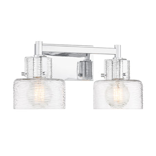 Dover 2-Light Bathroom Vanity Light in Chrome