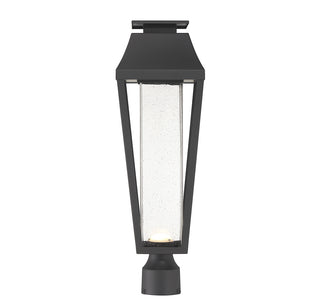 Brookline LED Outdoor Post Lantern in Matte Black