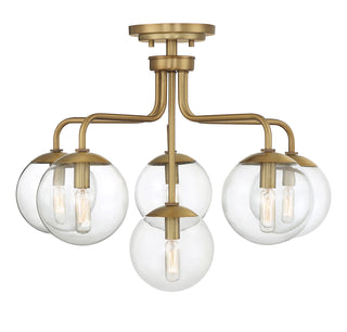 Marco 6-Light Ceiling Light in Warm Brass