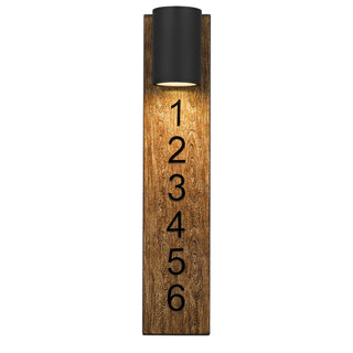 Woodone Wall Sconce  Sand Black