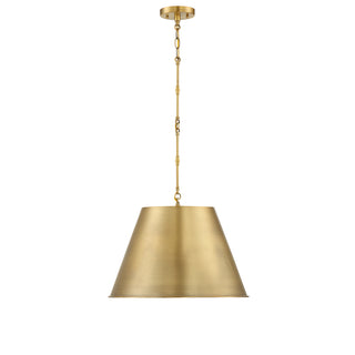 Alden 1-Light Pendant in Warm Brass