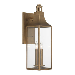 Lancaster 2-Light Outdoor Wall Lantern in Atlas Bronze