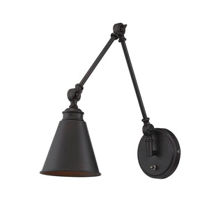 Morland 1-Light Adjustable Wall Sconce in English Bronze