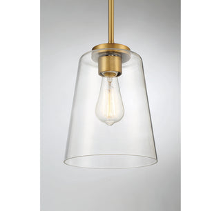 Calhoun 1-Light Pendant in Warm Brass