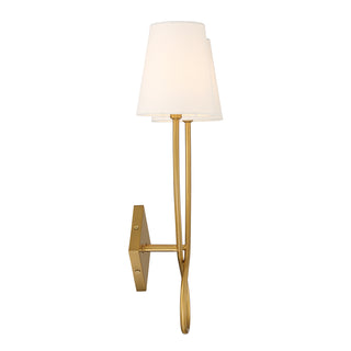 Barclay 2-Light Wall Sconce in Warm Brass