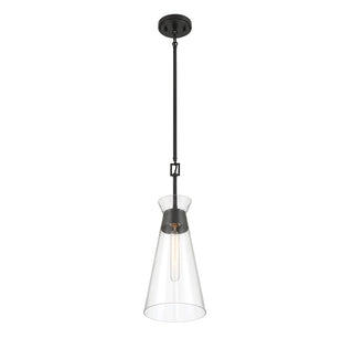 Lakewood 1-Light Pendant in Matte Black