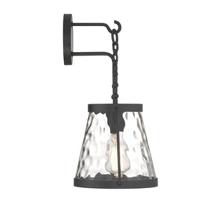 Crawford 1-Light Wall Sconce in Matte Black