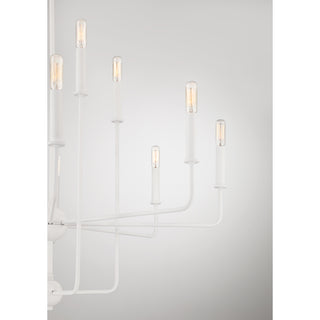 Avondale 12-Light Chandelier in Bisque White