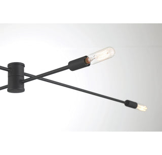 Lyrique 12-Light Chandelier in Matte Black