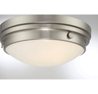 Lucerne 2-Light Ceiling Light in Satin Nickel
