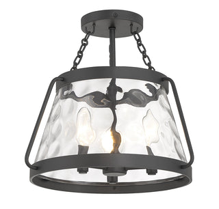 Crawford 3-Light Ceiling Light in Matte Black
