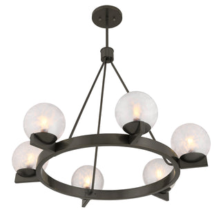 Darien 6-Light Chandelier in Mediterranean Bronze