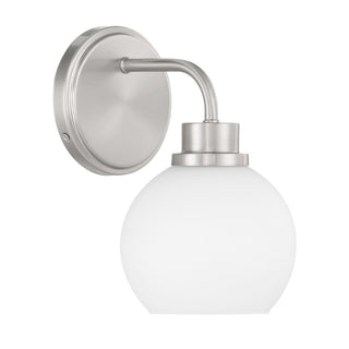 1-Light Wall Sconce in Brushed Nickel