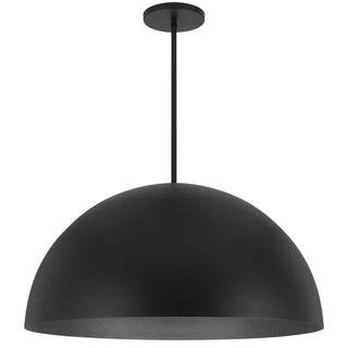 Half Round Pendant  Sand Black
