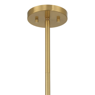 Espacio 6-Light Chandelier in Warm Brass by Breegan Jane