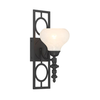 Allston 1-Light Wall Sconce in Matte Black