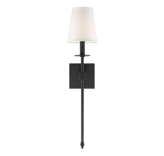 Monroe 1-Light Wall Sconce in Matte Black