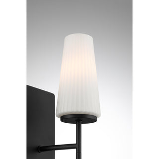 1-Light Wall Sconce in Matte Black