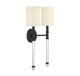 Fremont 2-Light Wall Sconce in Matte Black