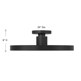 Thayer 1-Light LED Ceiling Light in Matte Black