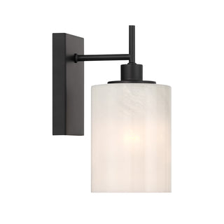 1-Light Wall Sconce in Matte Black