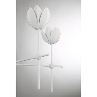 5-Light Chandelier in Bisque White