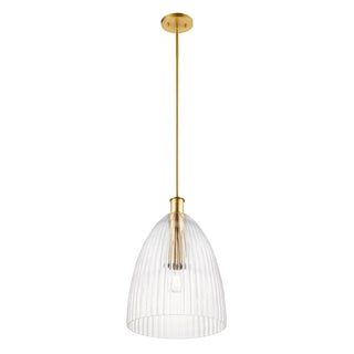1-Light Pendant in Natural Brass