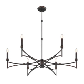 Gardner 6-Light Chandelier in Champagne Mist