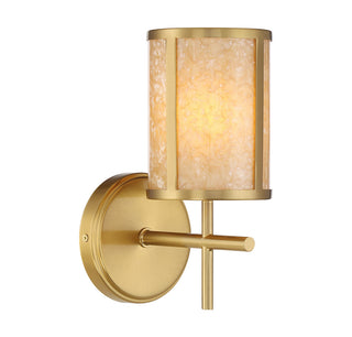 Camden 1-Light Wall Sconce in Warm Brass