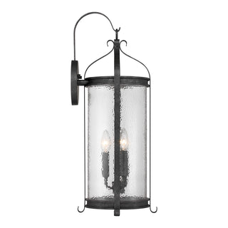 Preston 3-Light Outdoor Wall Lantern in Iron Oxide