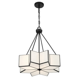 Reiling 3-Light Pendant in Matte Black