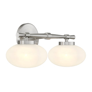 Barrow 2-Light Bathroom Vanity Light in Satin Nickel