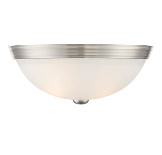 2-Light Ceiling Light in Satin Nickel