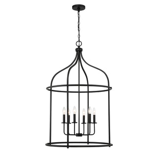 Brookstone 6-Light Pendant in Matte Black